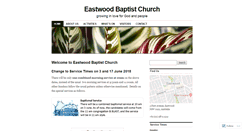 Desktop Screenshot of eastwoodbaptist.org.au