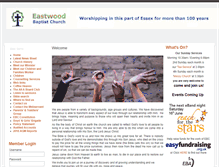 Tablet Screenshot of eastwoodbaptist.org.uk